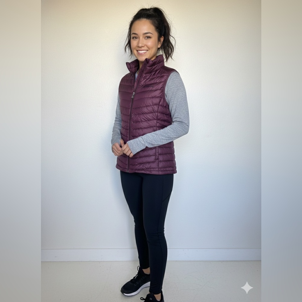 Columbia Women's Dark Purple Quilted Vest - Picture 14 of 14